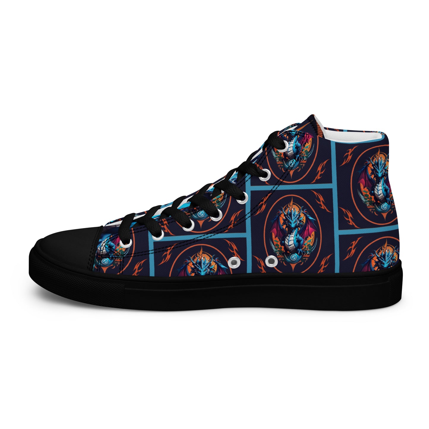 Tênis de lona de cano alto masculino