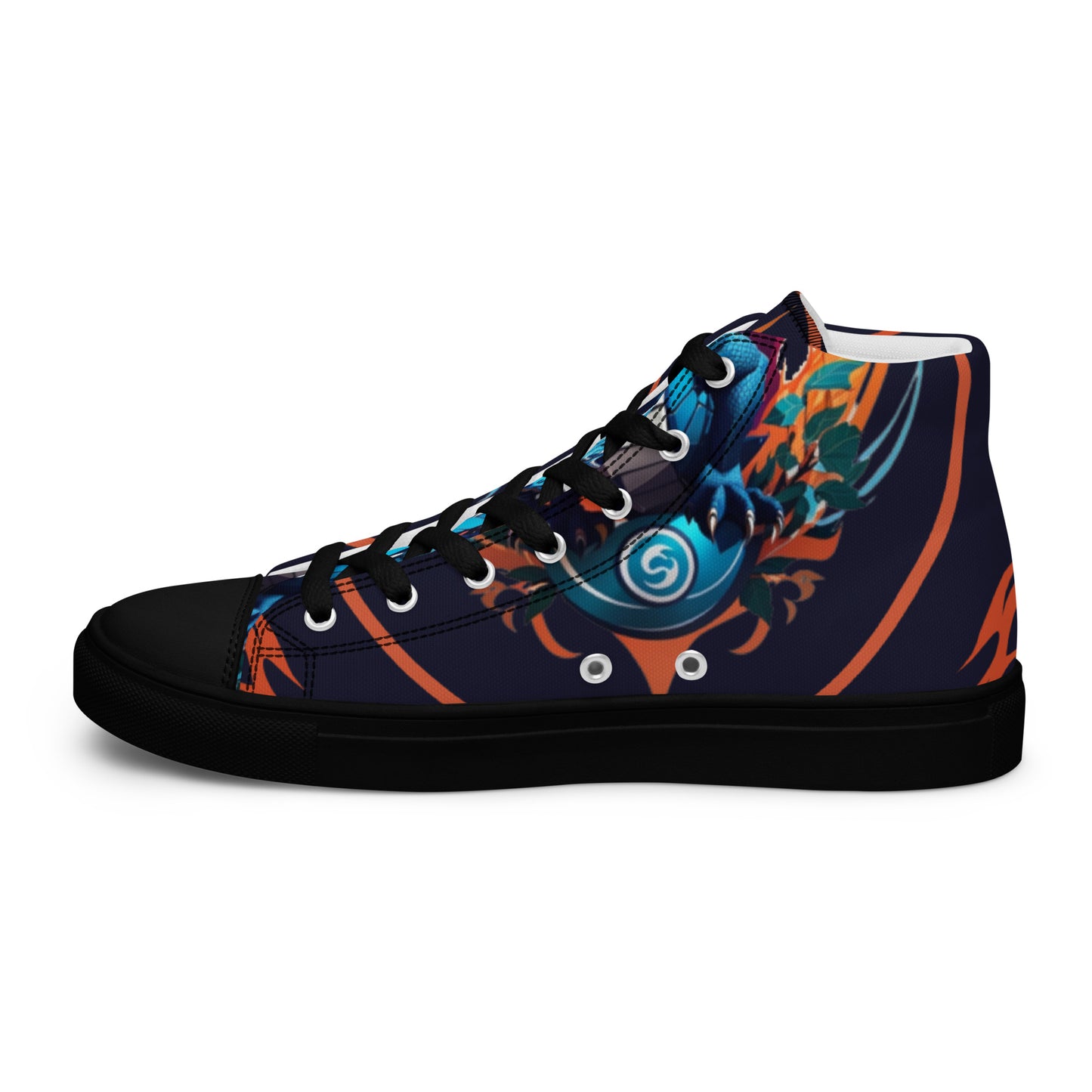 Tênis de lona de cano alto masculino
