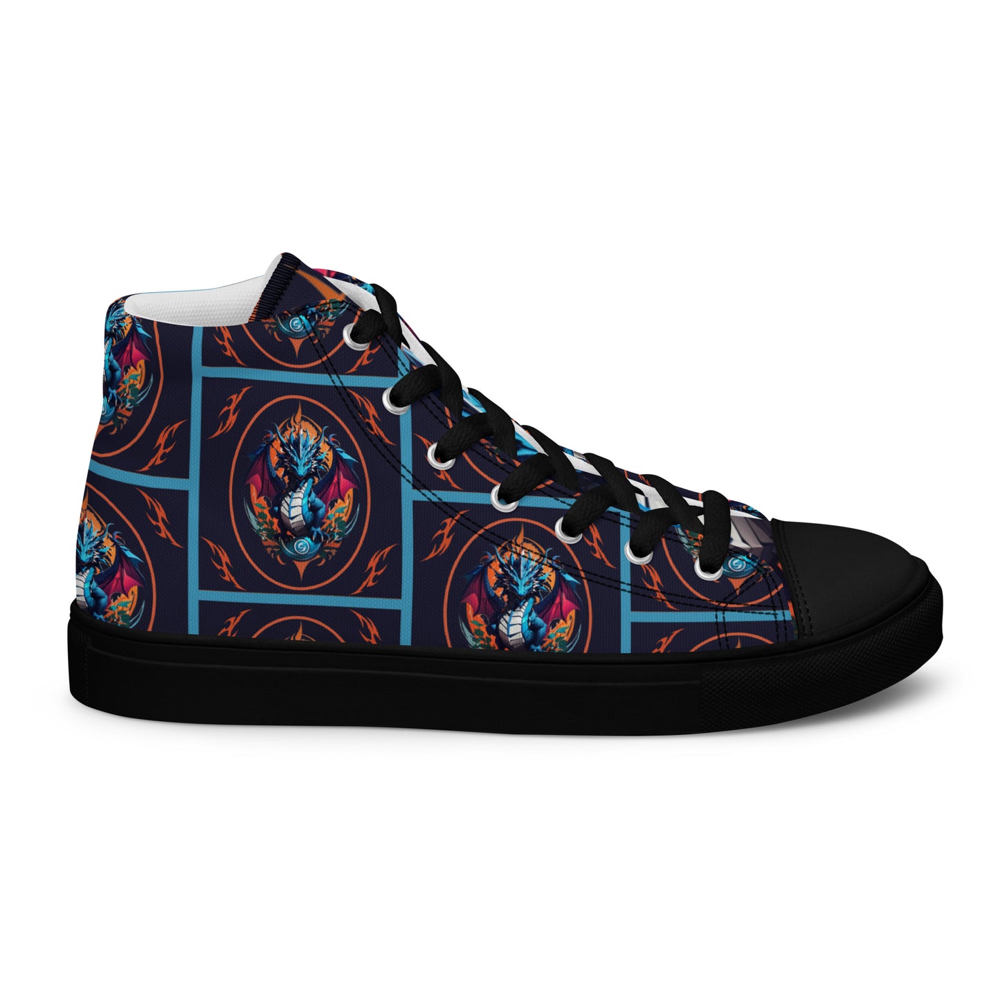 Tênis de lona de cano alto masculino