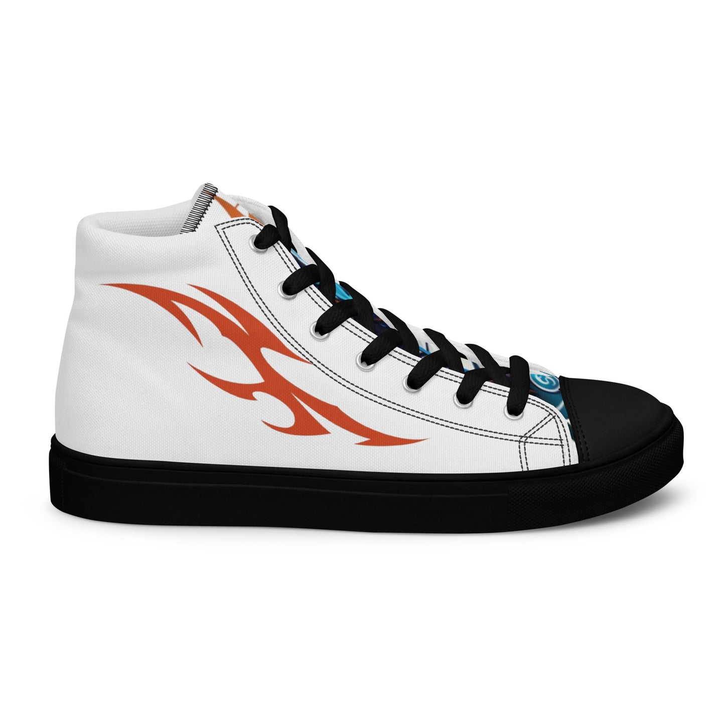 Tênis de lona de cano alto masculino