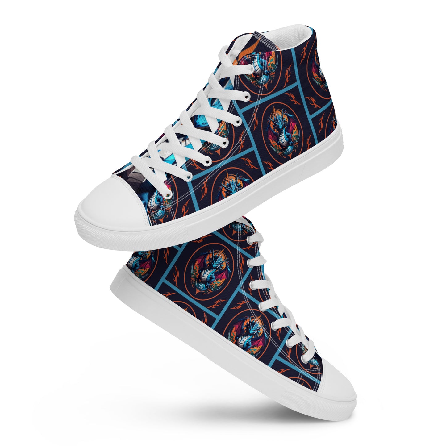 Tênis de lona de cano alto masculino