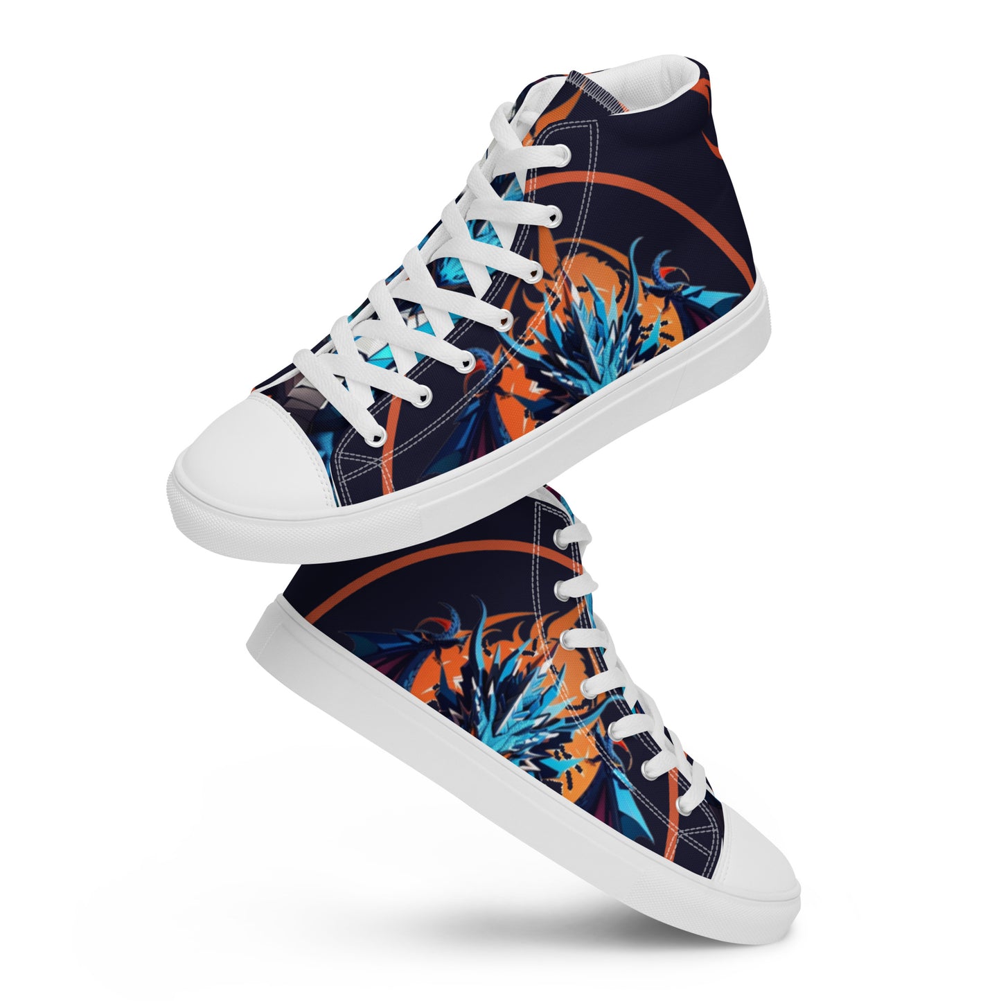 Tênis de lona de cano alto masculino