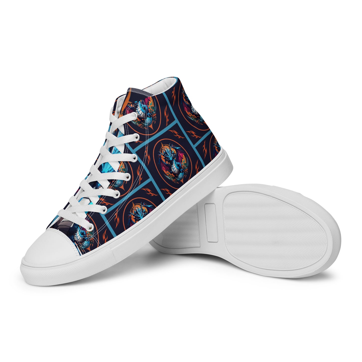 Tênis de lona de cano alto masculino