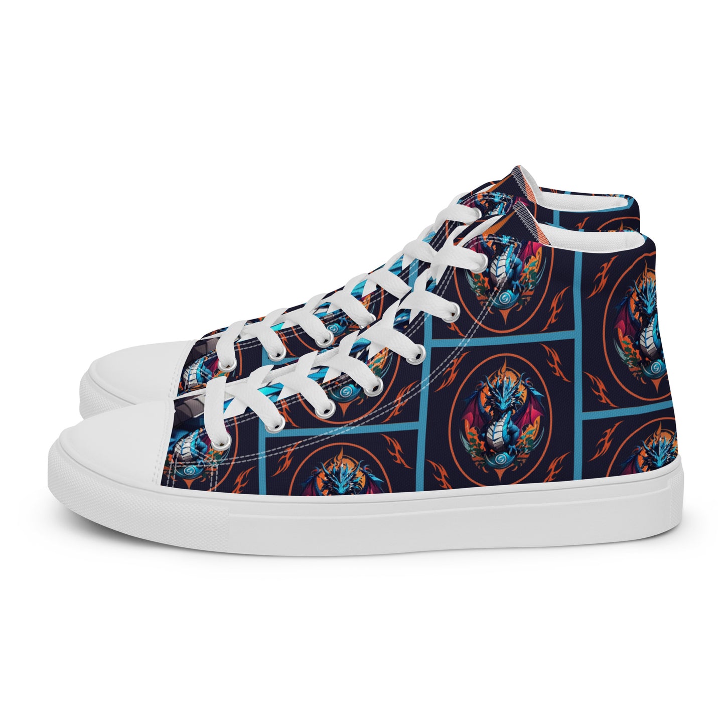Tênis de lona de cano alto masculino