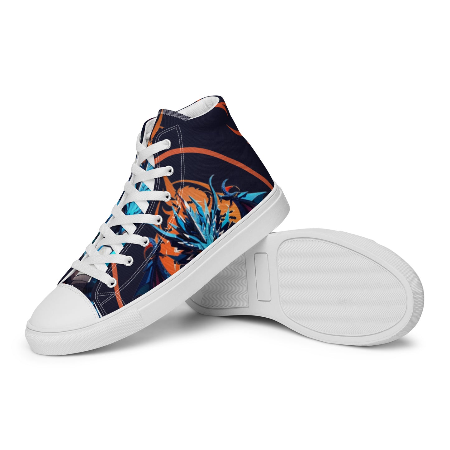 Tênis de lona de cano alto masculino