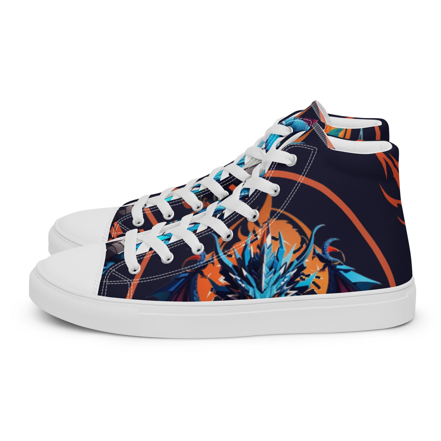 Tênis de lona de cano alto masculino