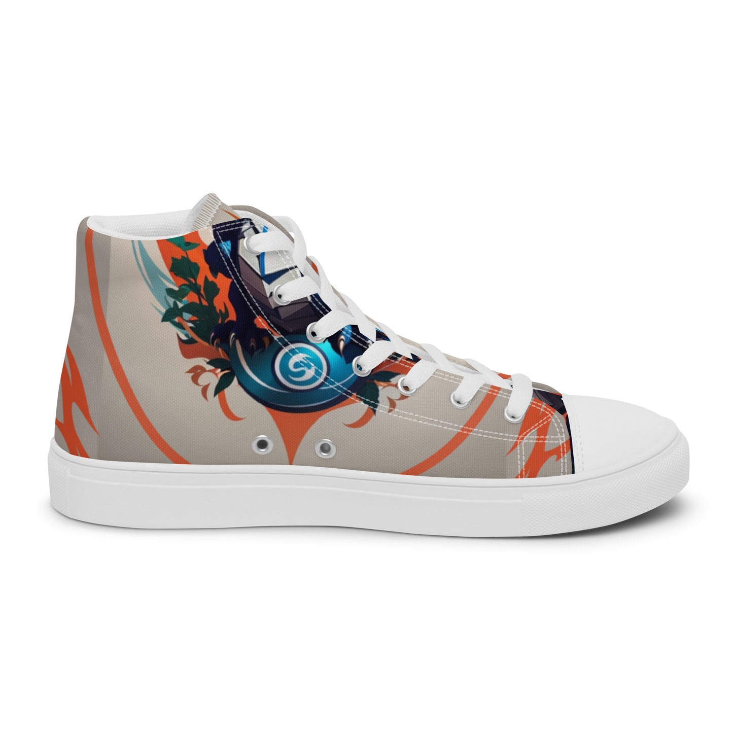 Tênis de lona de cano alto masculino