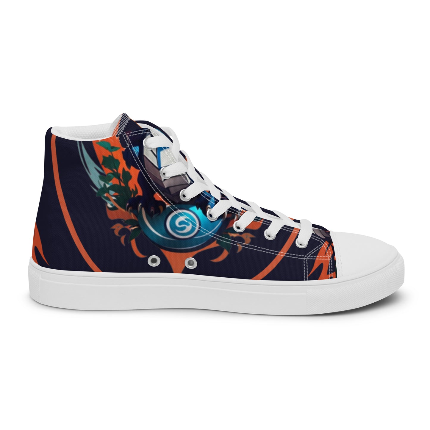 Tênis de lona de cano alto masculino