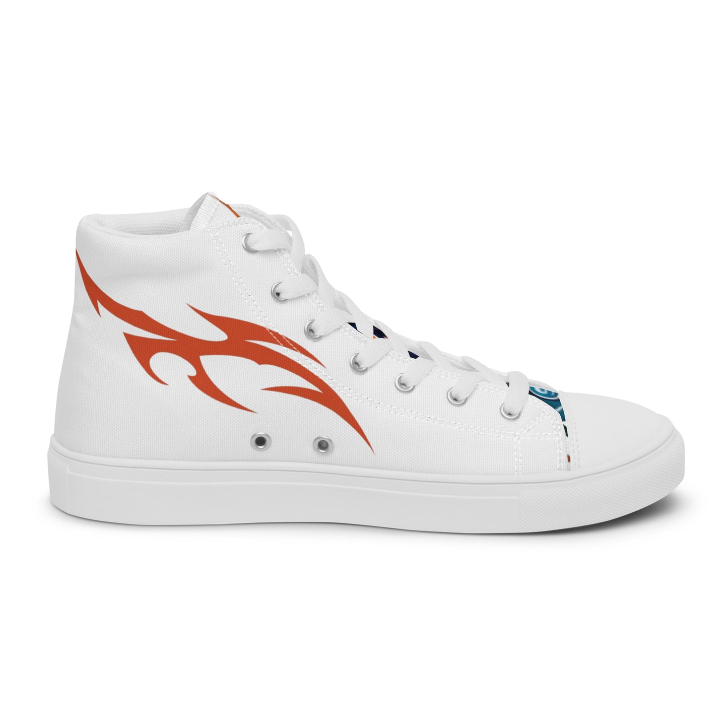 Tênis de lona de cano alto masculino