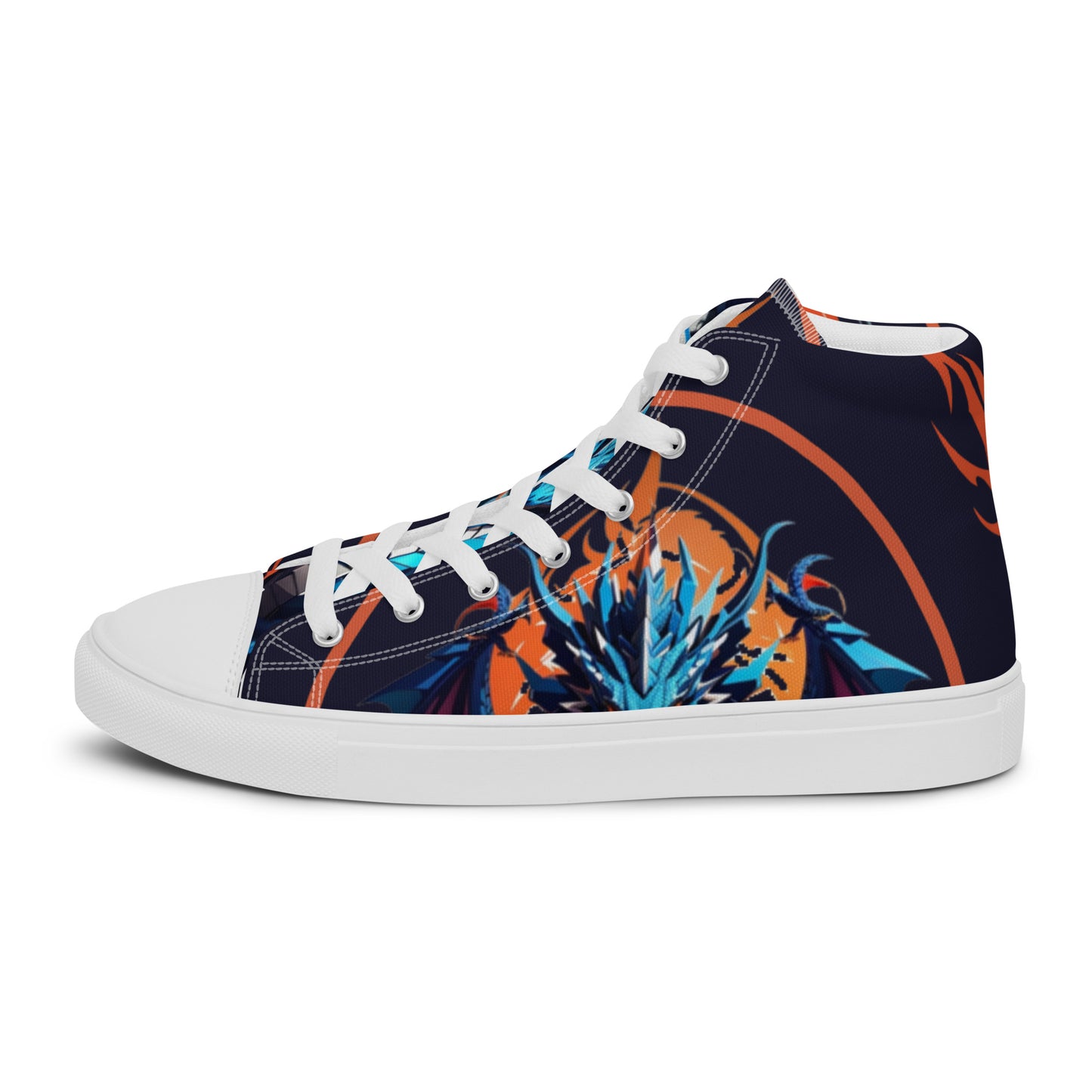 Tênis de lona de cano alto masculino