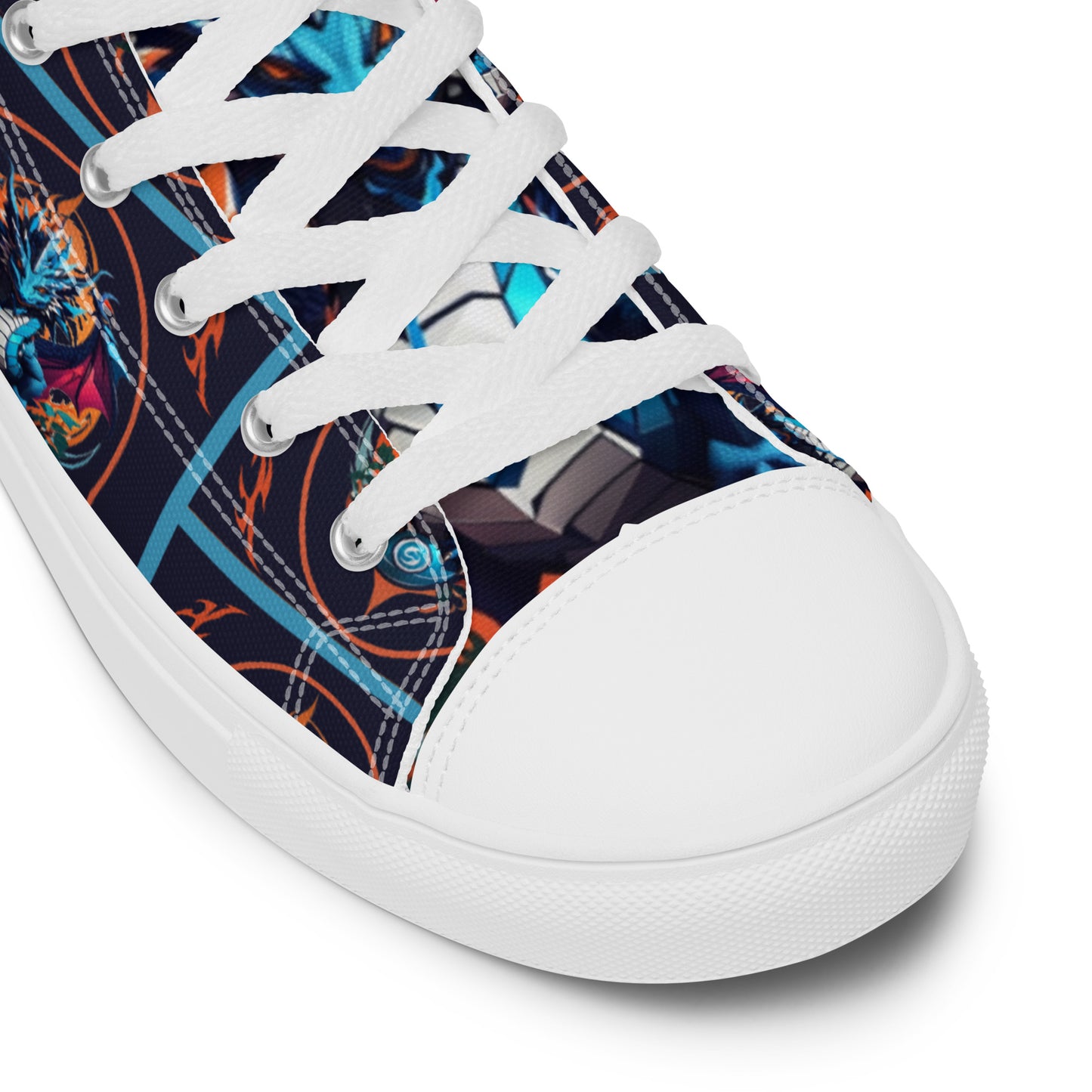 Tênis de lona de cano alto masculino