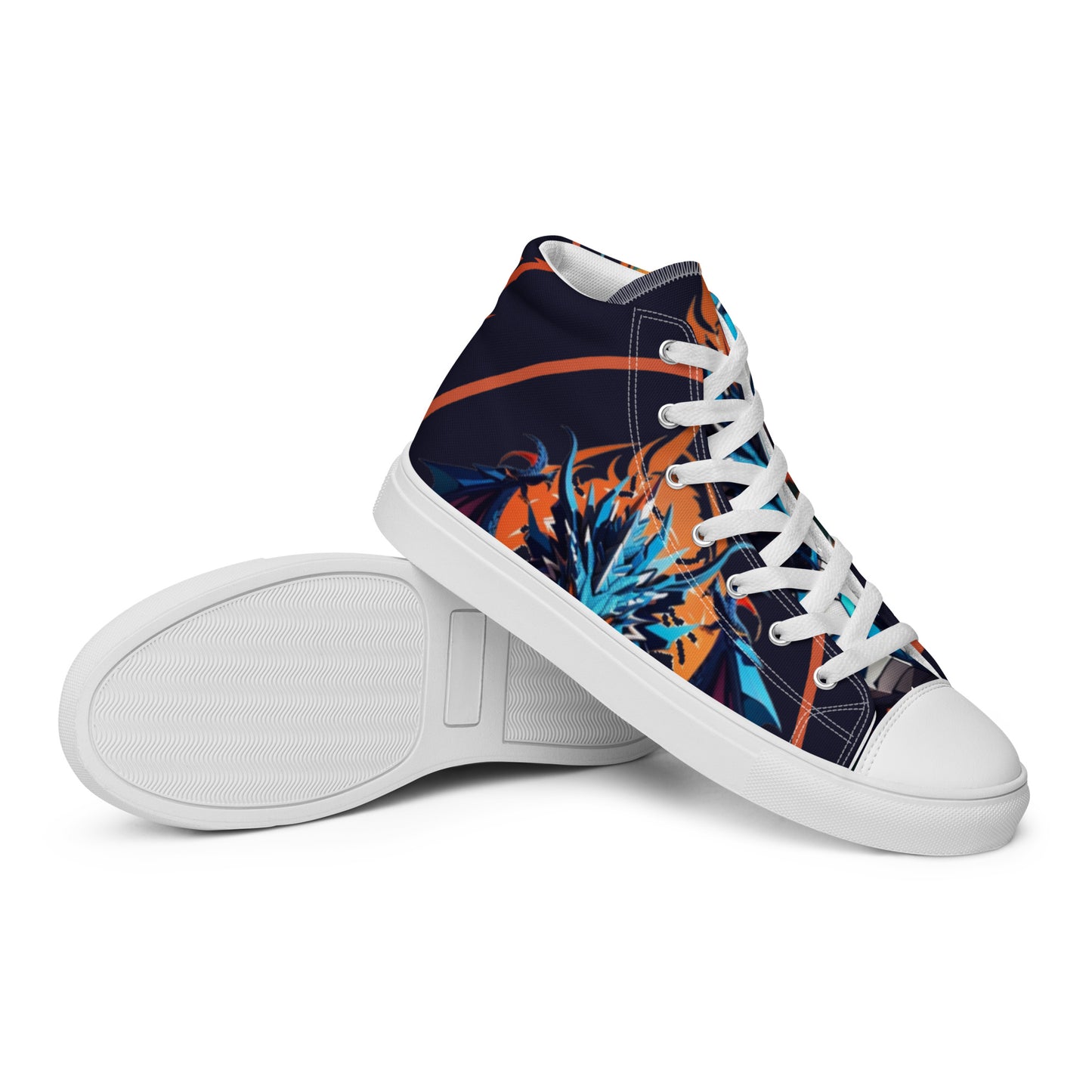 Tênis de lona de cano alto masculino