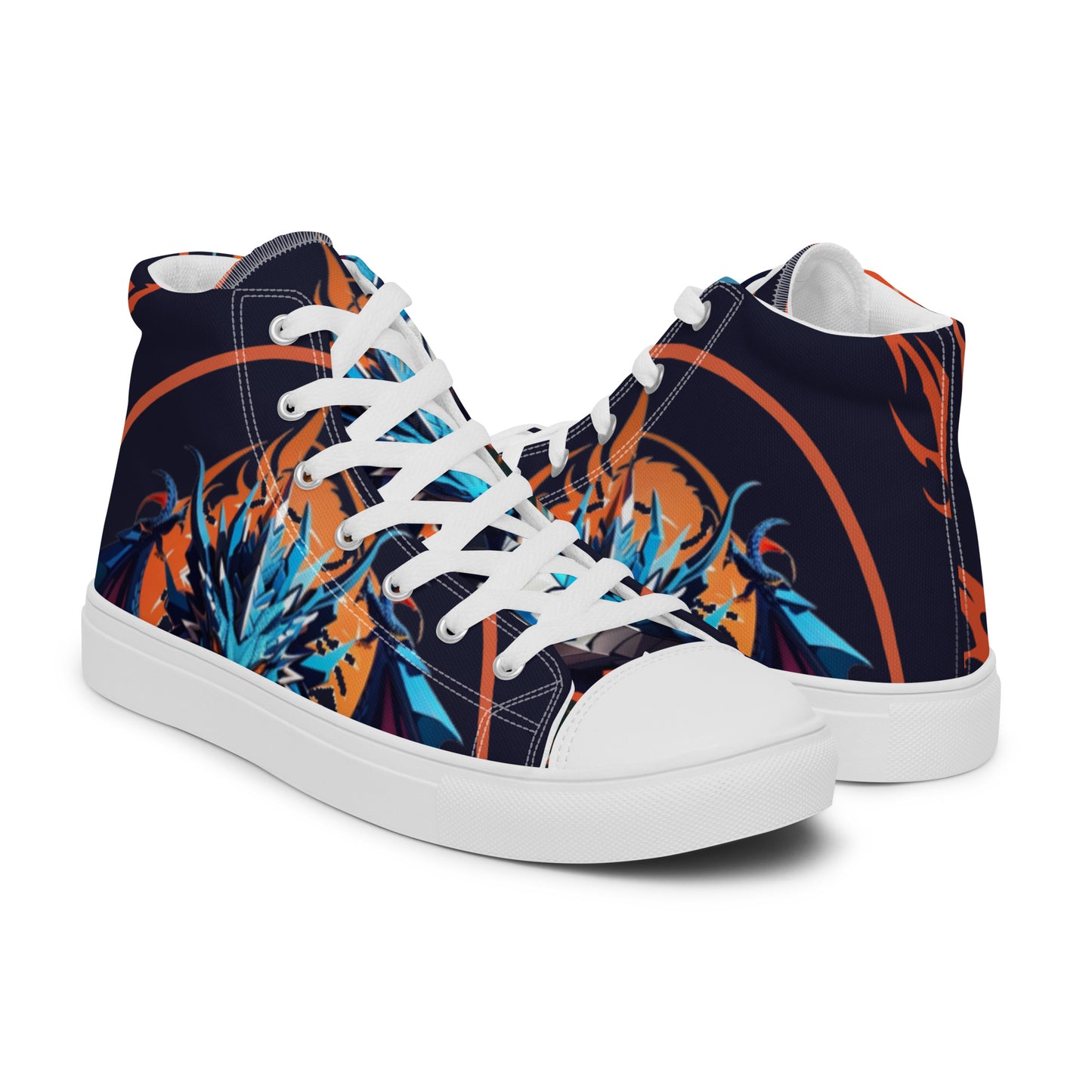 Tênis de lona de cano alto masculino