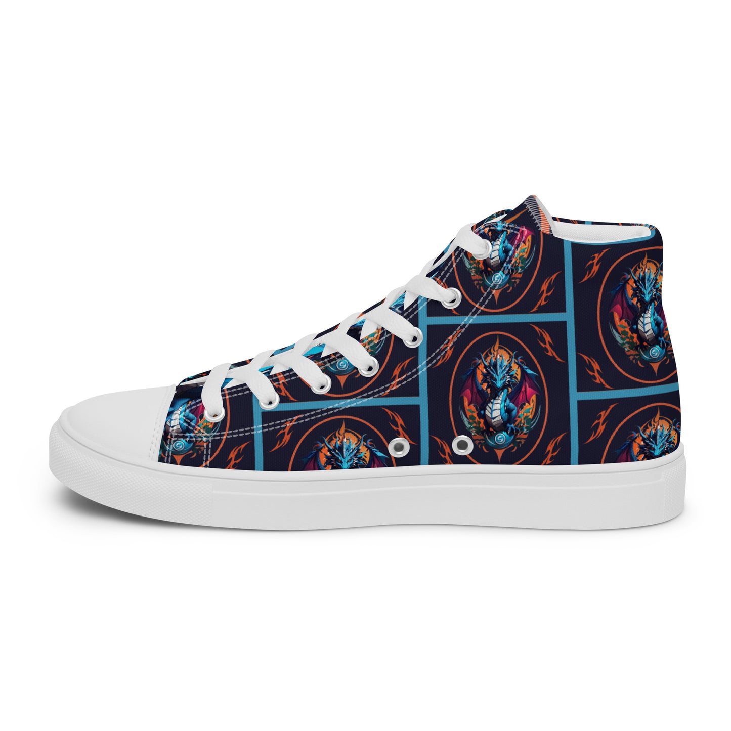 Tênis de lona de cano alto masculino