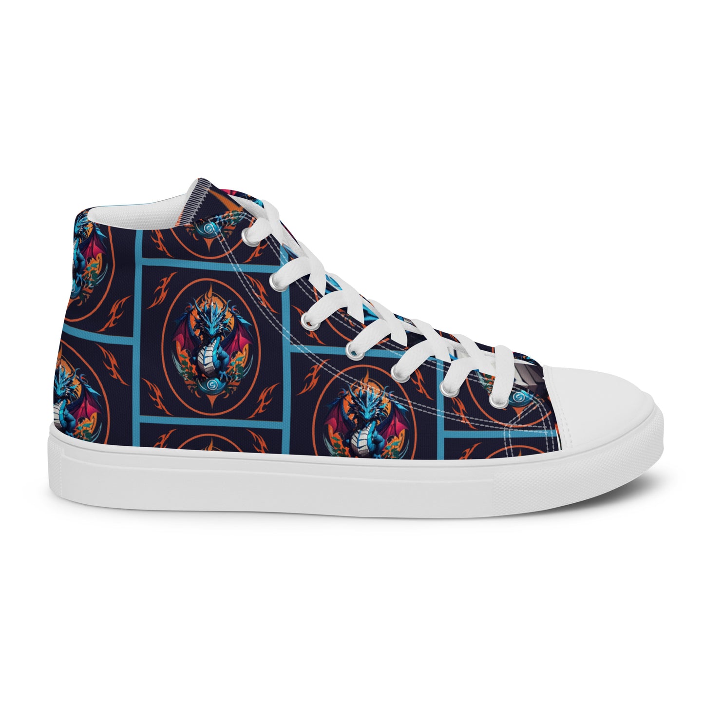 Tênis de lona de cano alto masculino