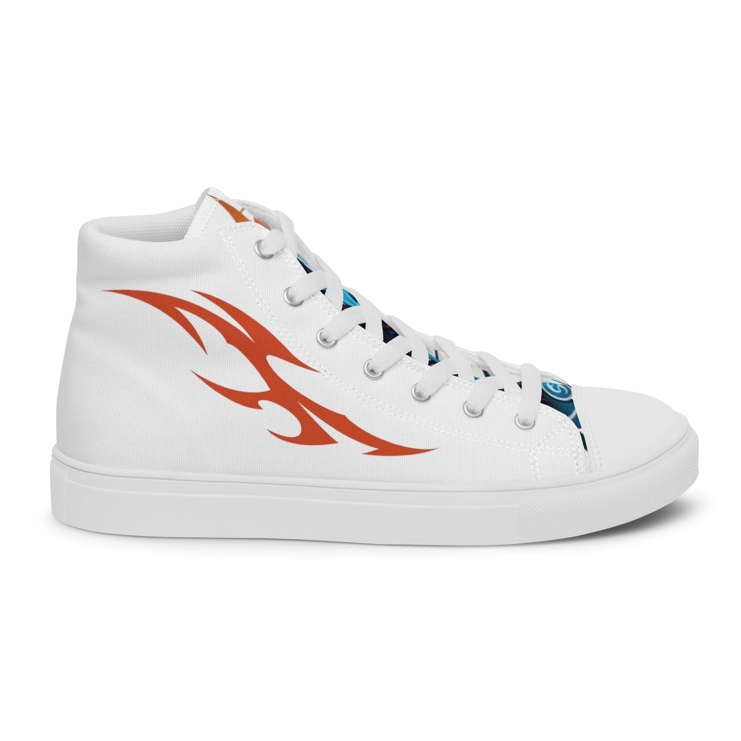 Tênis de lona de cano alto masculino