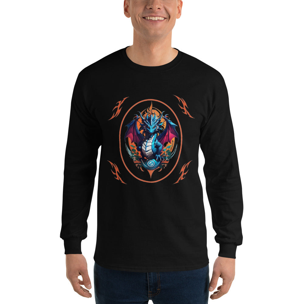 Camisa masculina de mangas longas
