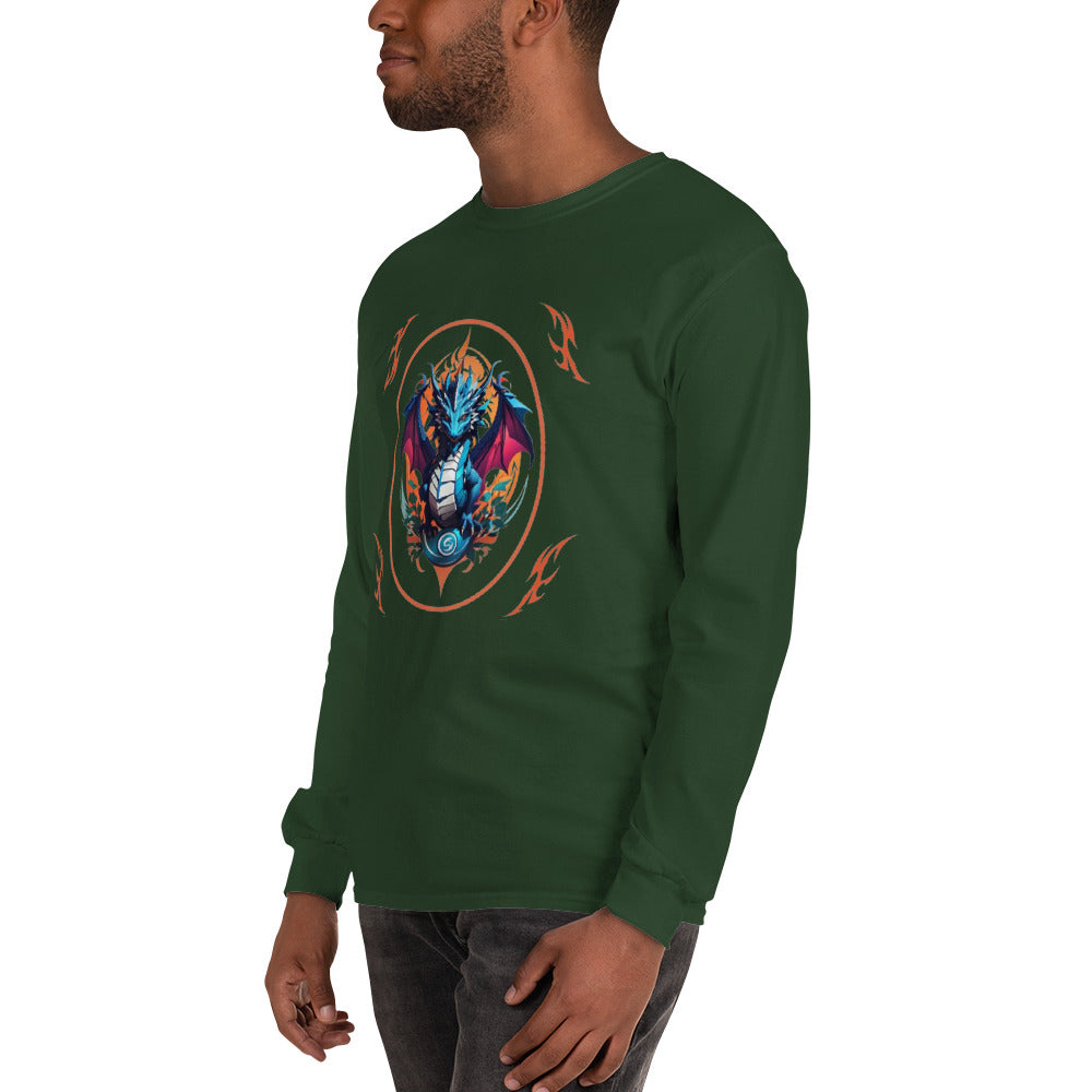 Camisa masculina de mangas longas