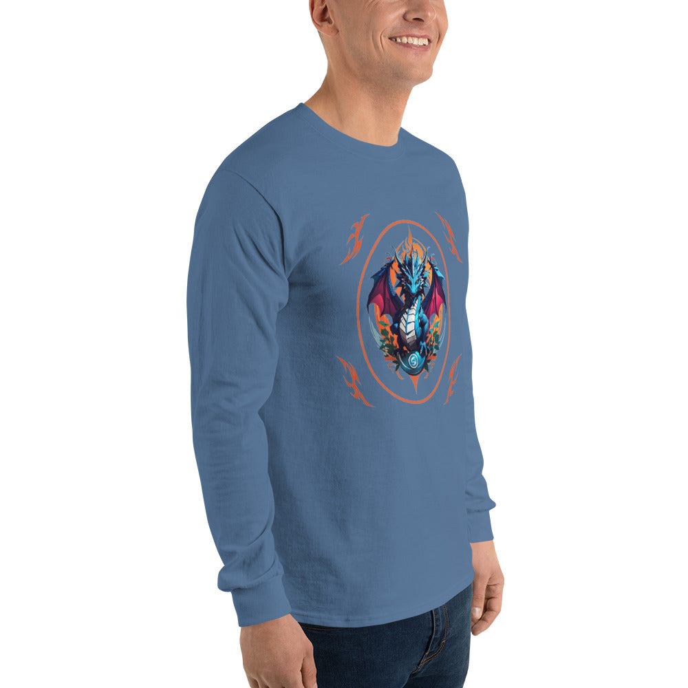 Camisa masculina de mangas longas