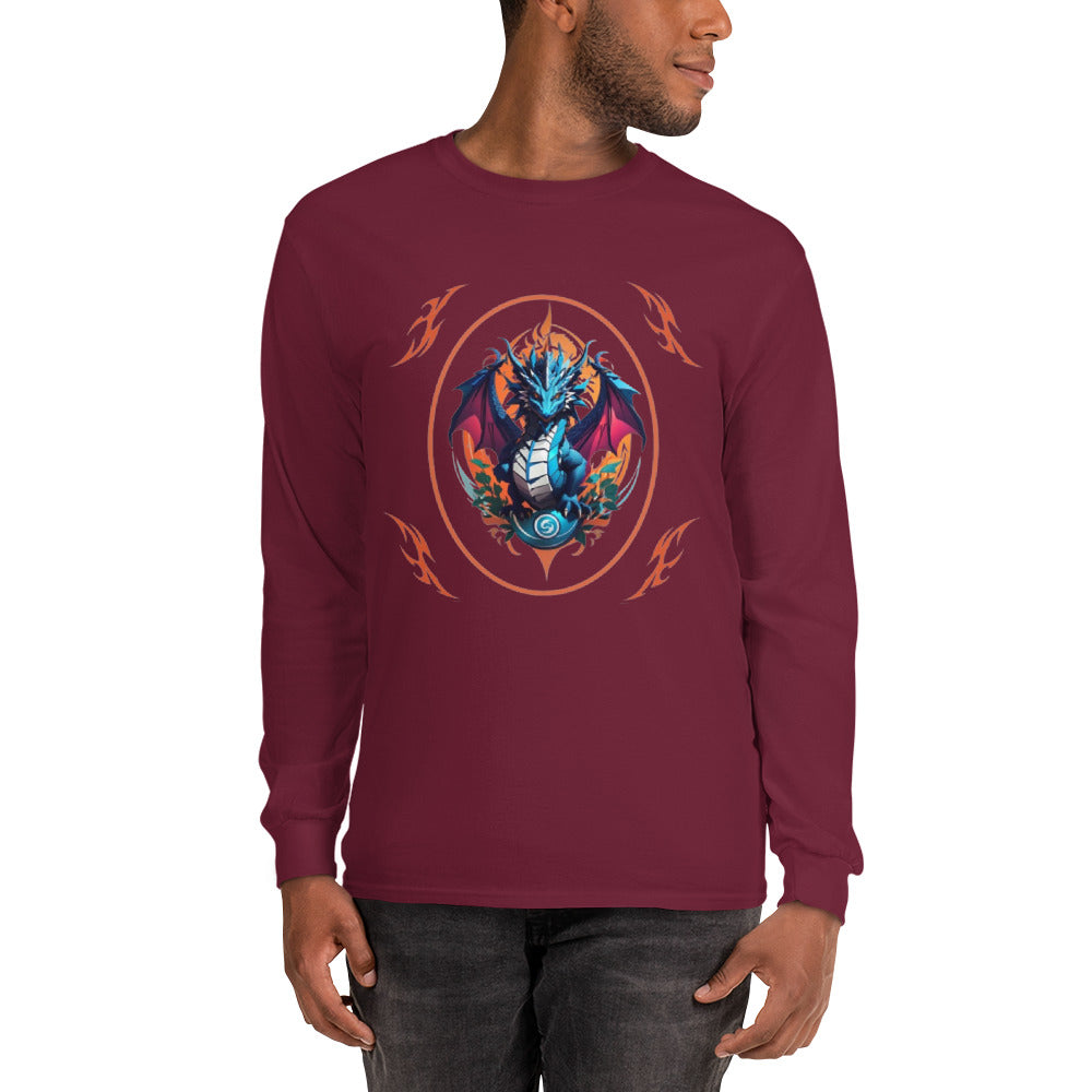 Camisa masculina de mangas longas