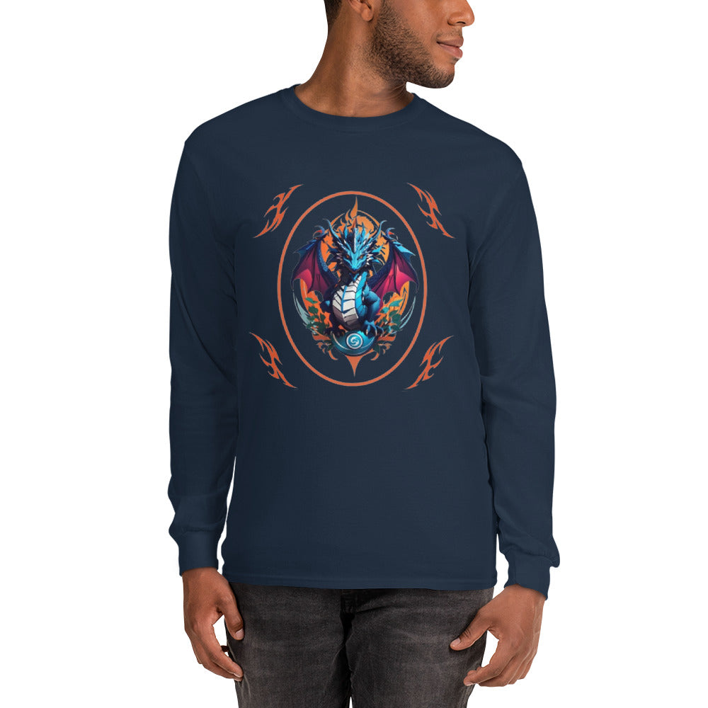 Camisa masculina de mangas longas