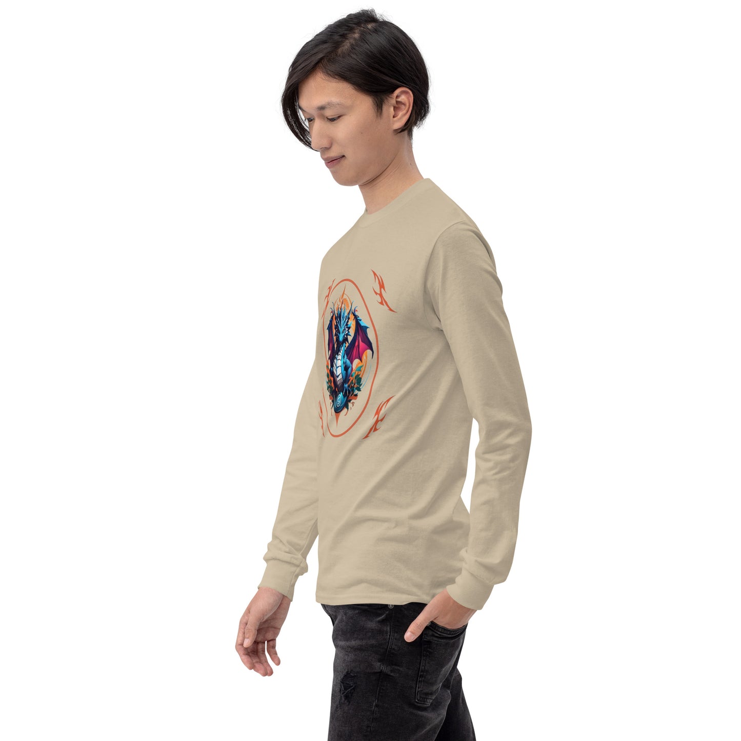 Camisa masculina de mangas longas
