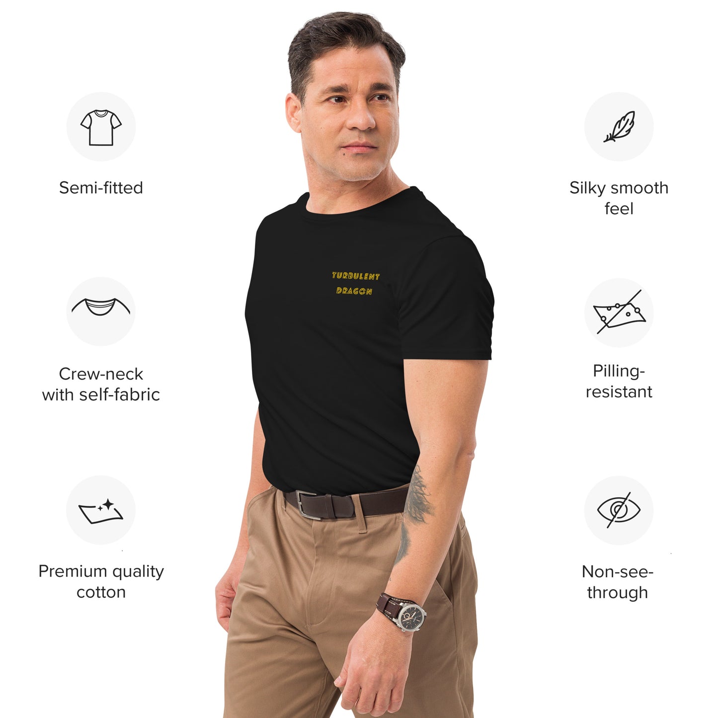 Camiseta premium masculina