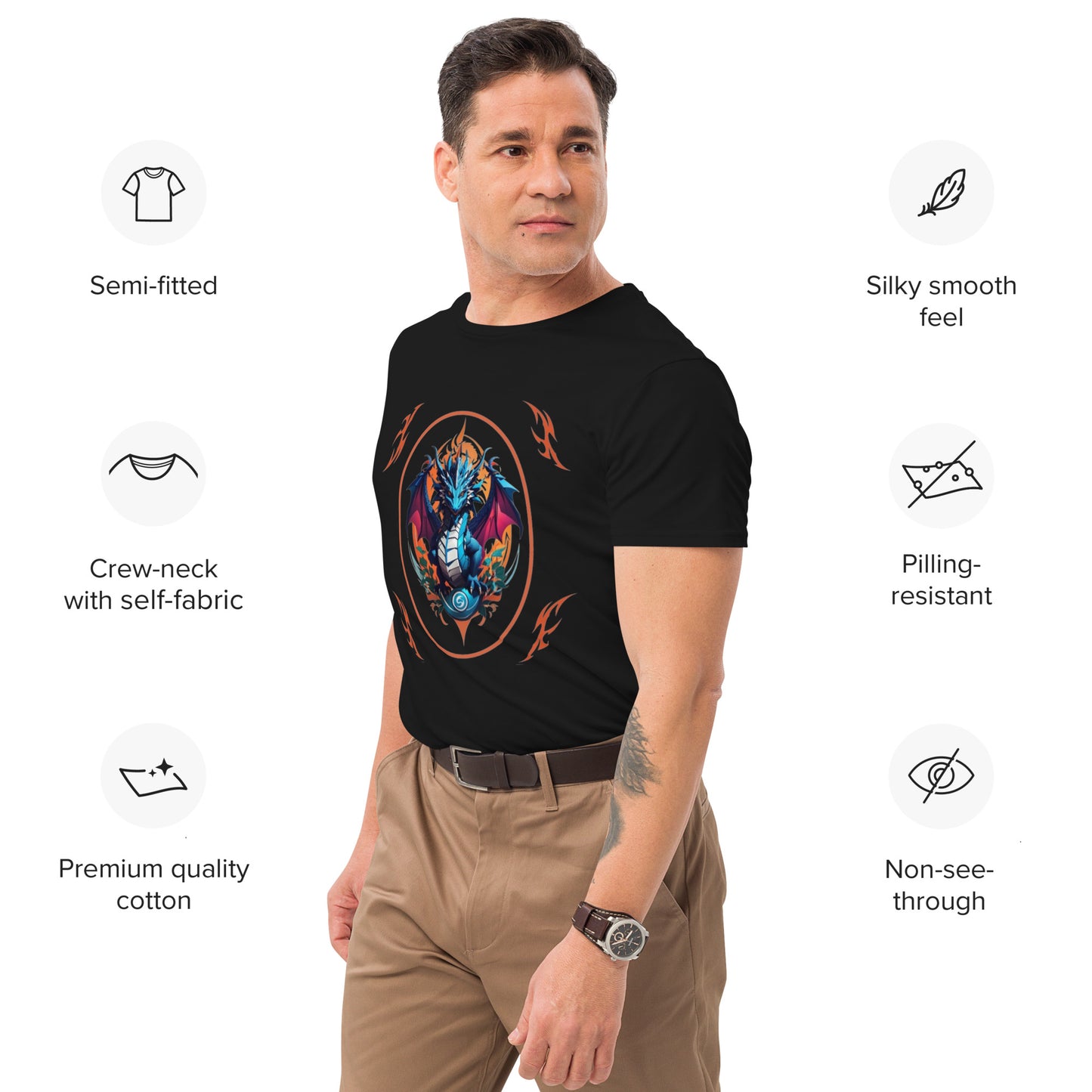 Camiseta premium masculina