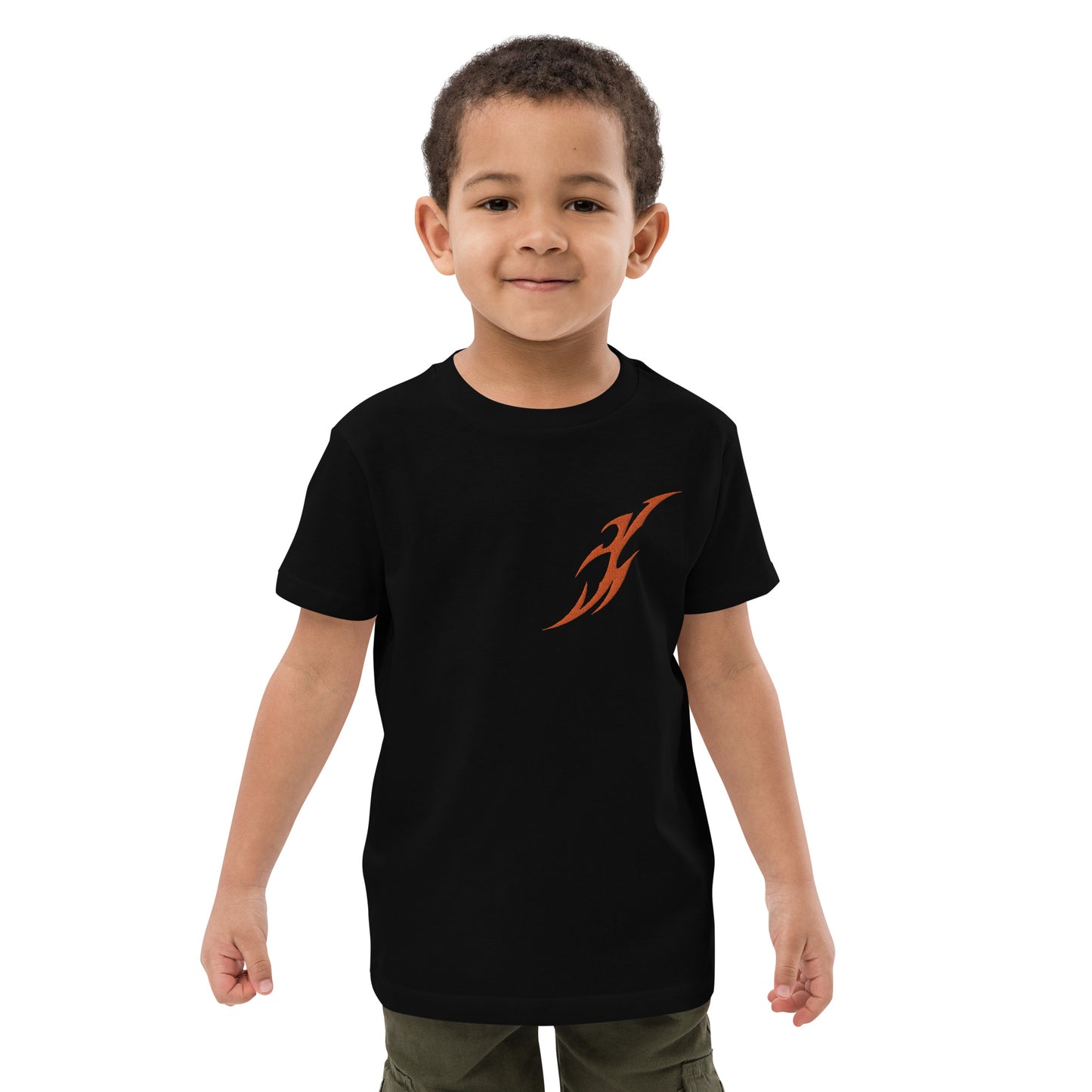 Camiseta infantil de algodão orgânico