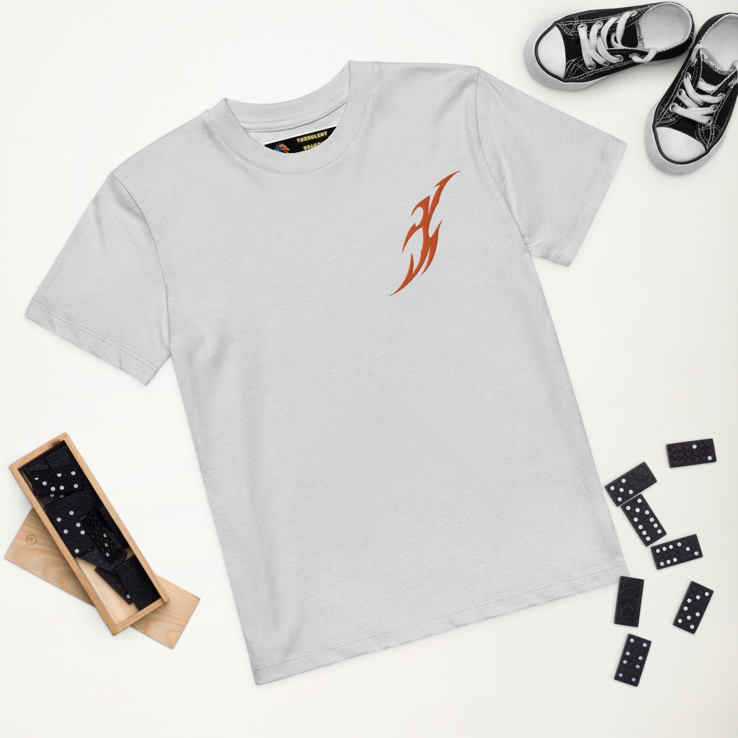 Camiseta infantil de algodão orgânico