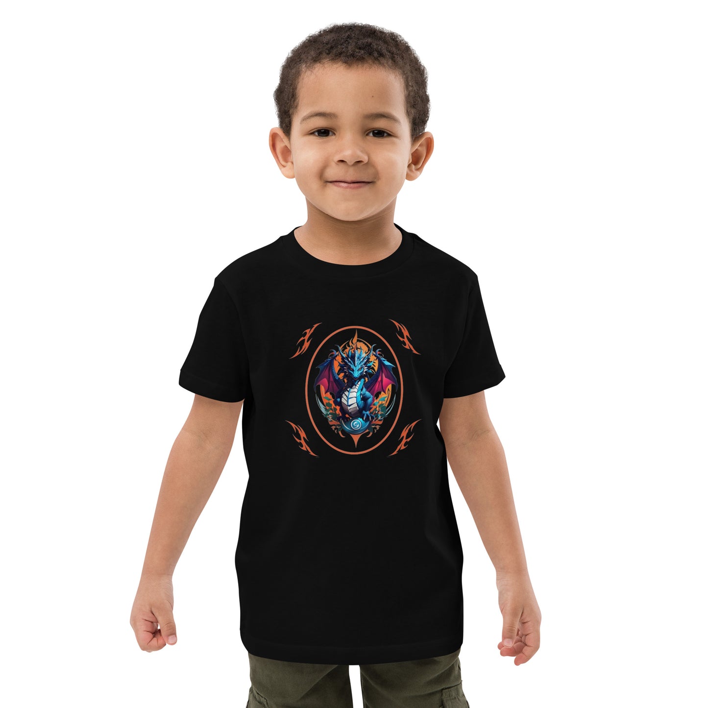 Camiseta infantil de algodão orgânico
