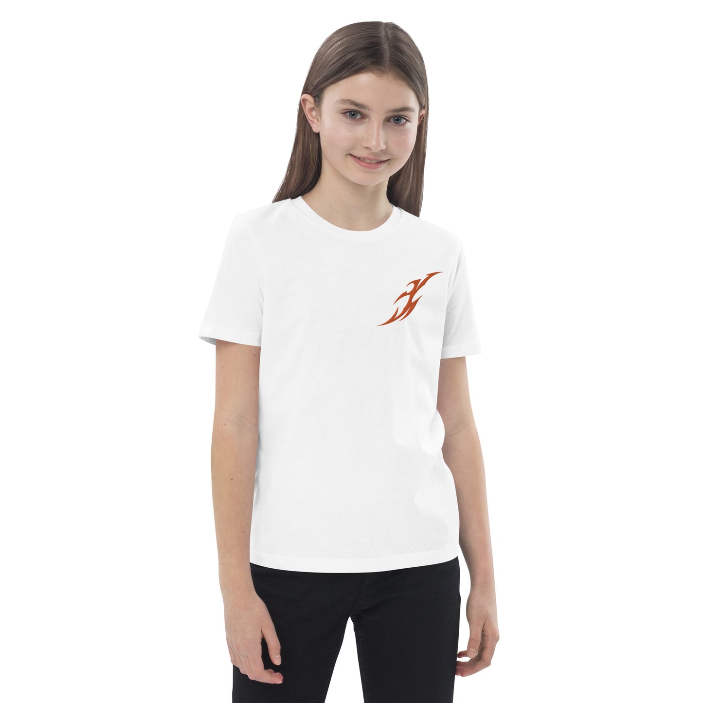 Camiseta infantil de algodão orgânico
