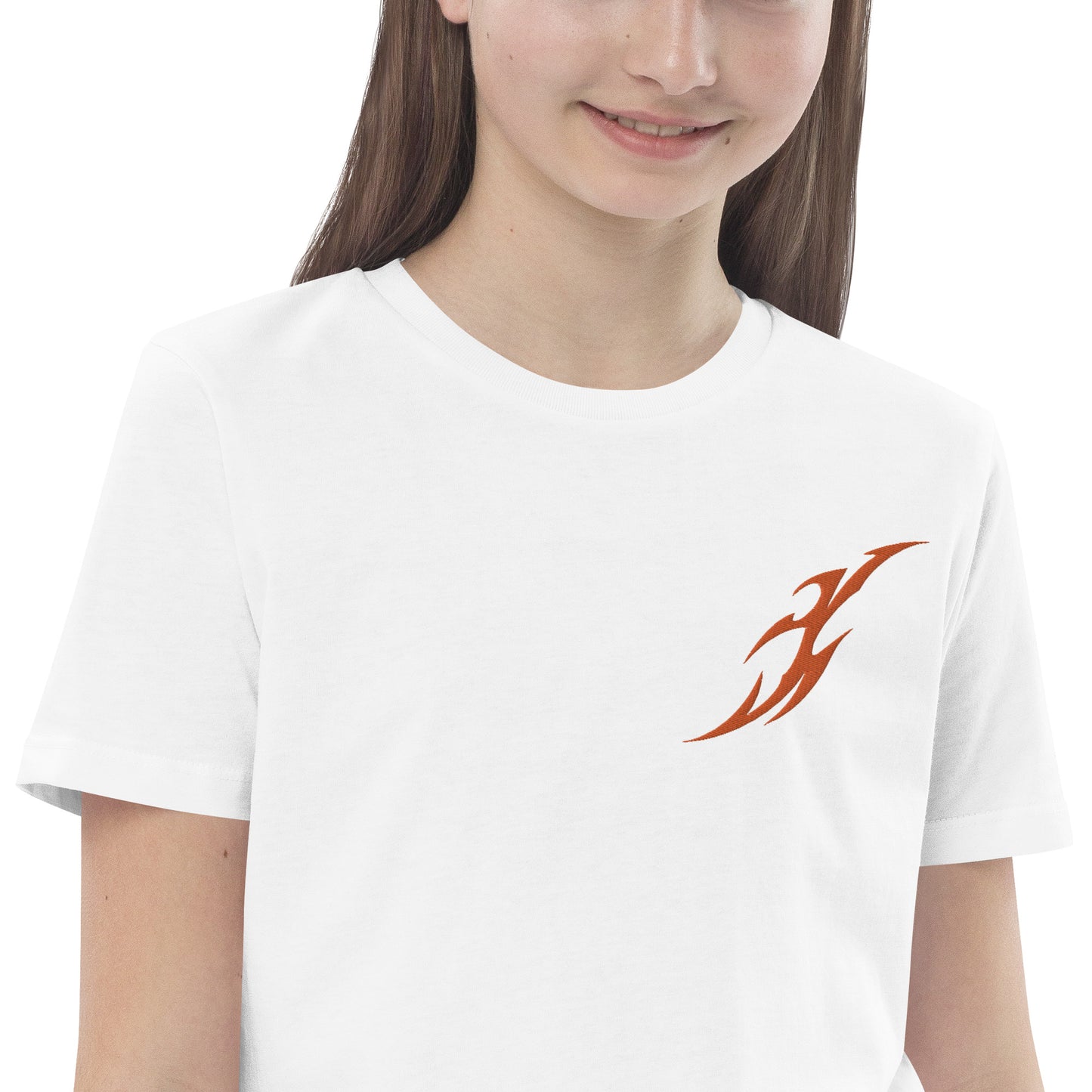 Camiseta infantil de algodão orgânico
