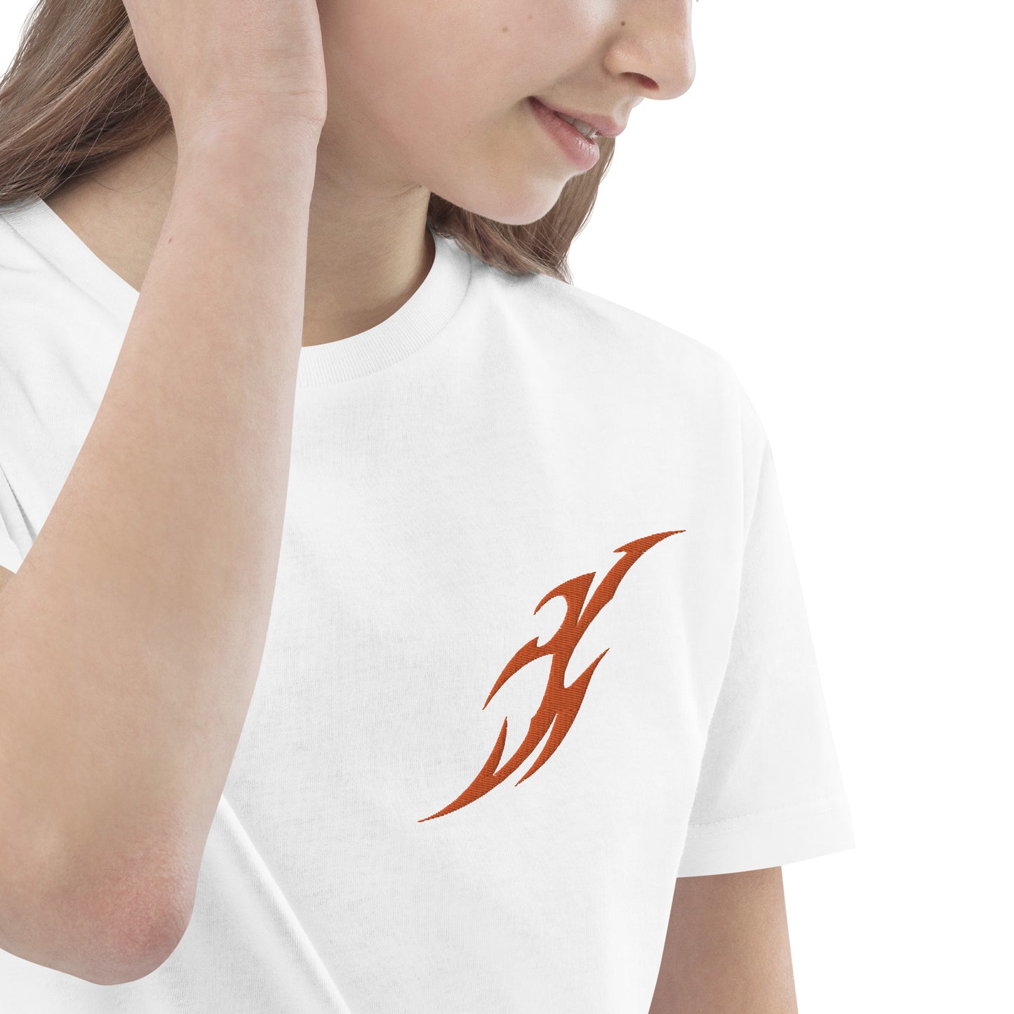 Camiseta infantil de algodão orgânico