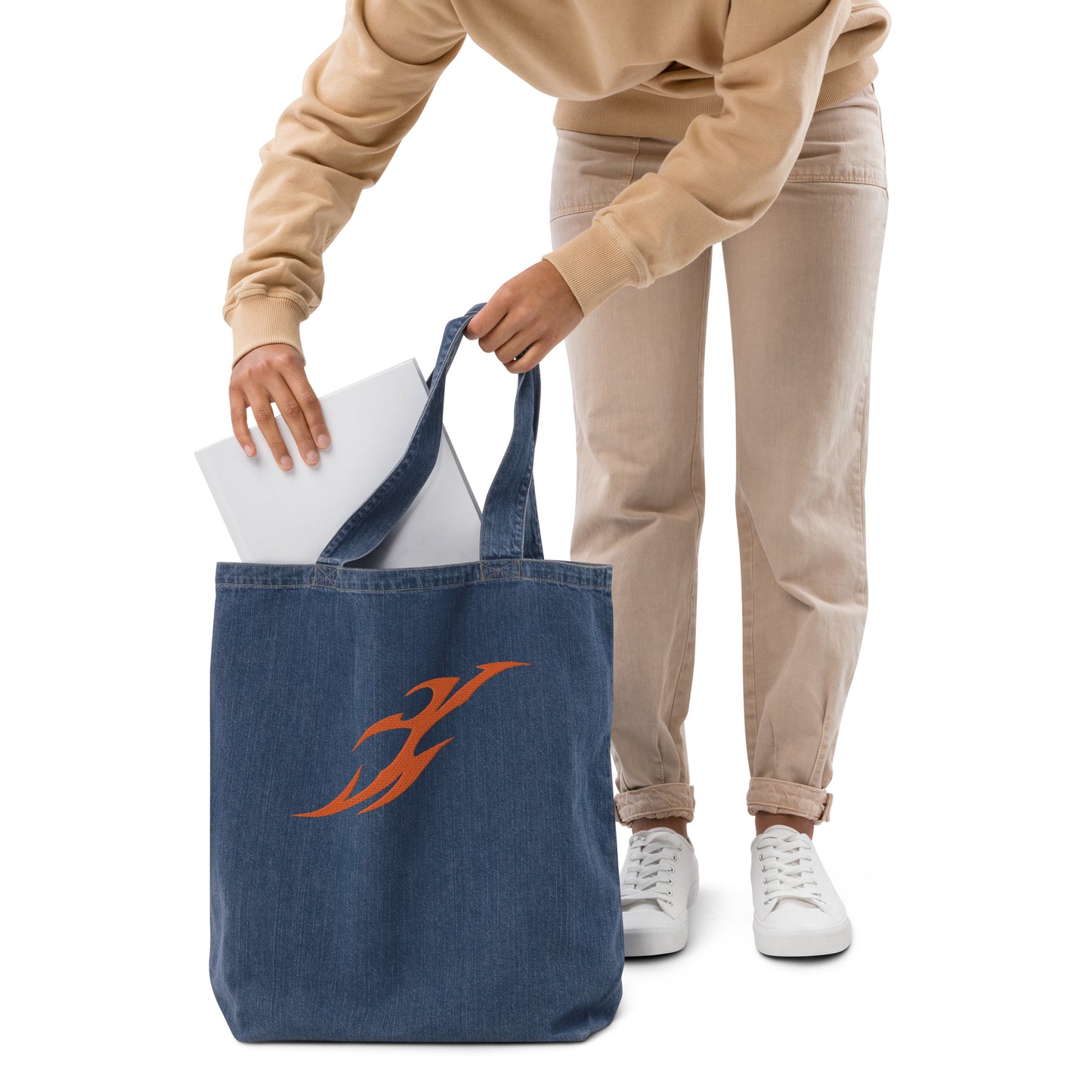 Ecobag jeans de algodão orgânico