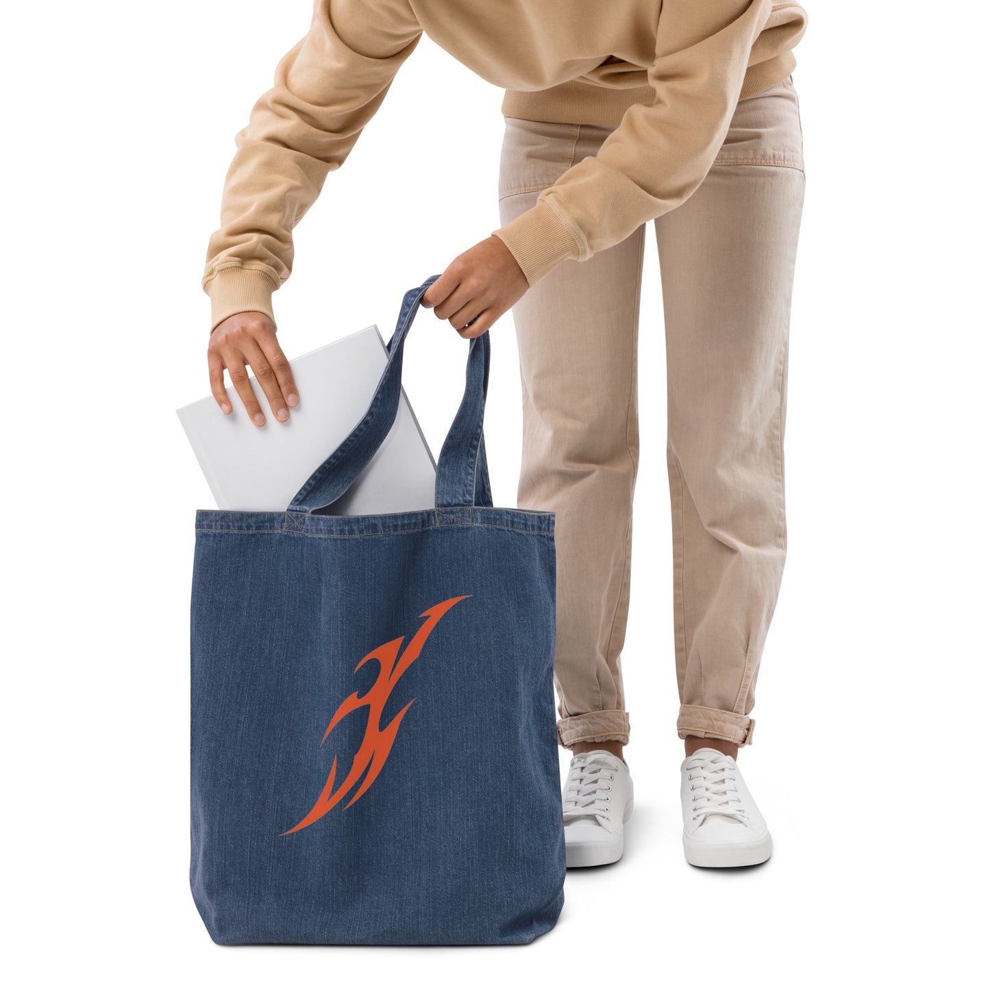 Ecobag jeans de algodão orgânico