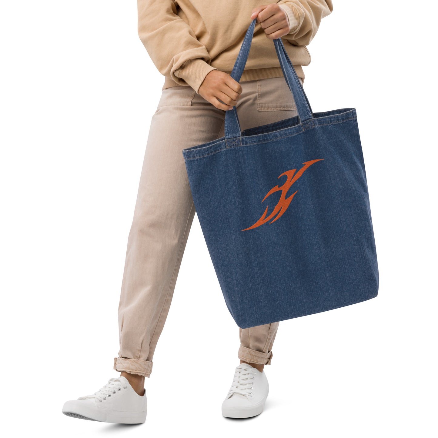 Ecobag jeans de algodão orgânico