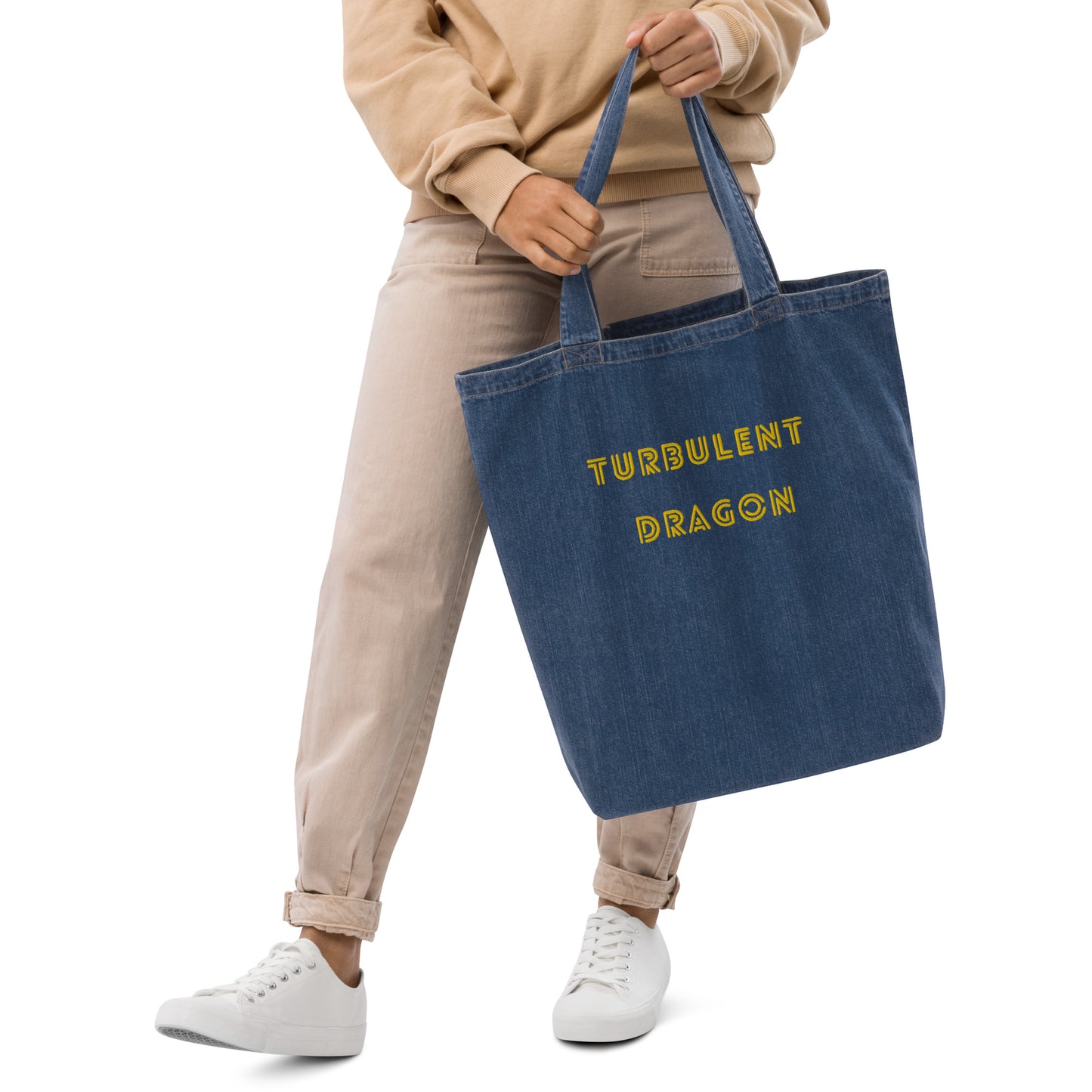 Ecobag jeans de algodão orgânico