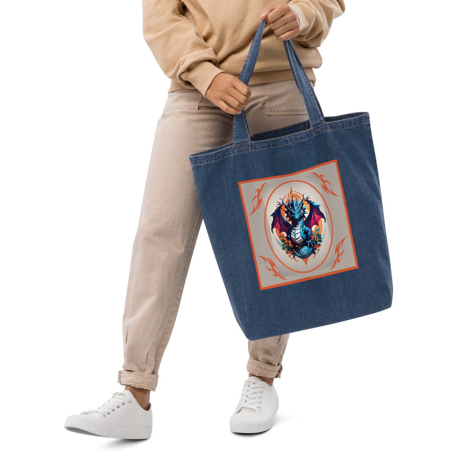Ecobag jeans de algodão orgânico