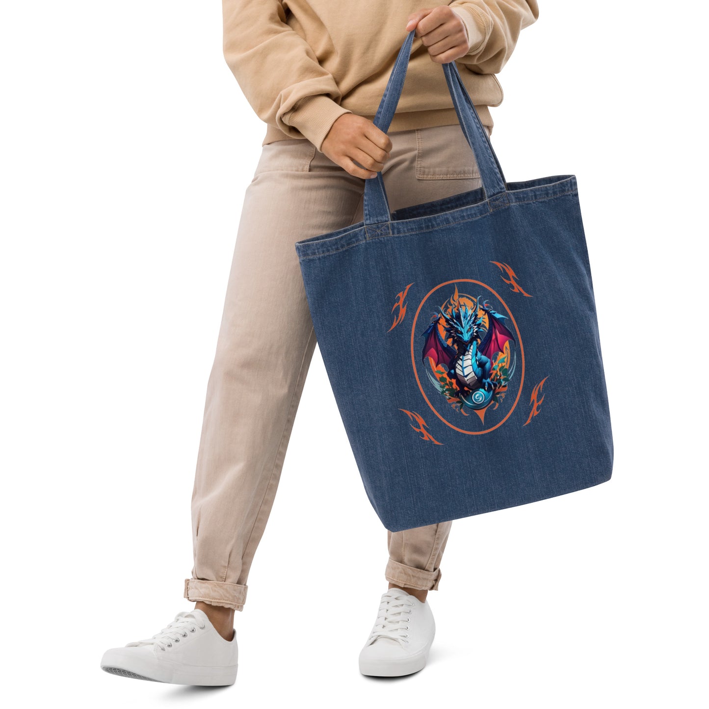 Ecobag jeans de algodão orgânico