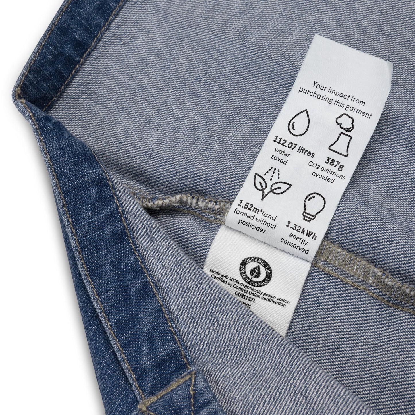 Ecobag jeans de algodão orgânico