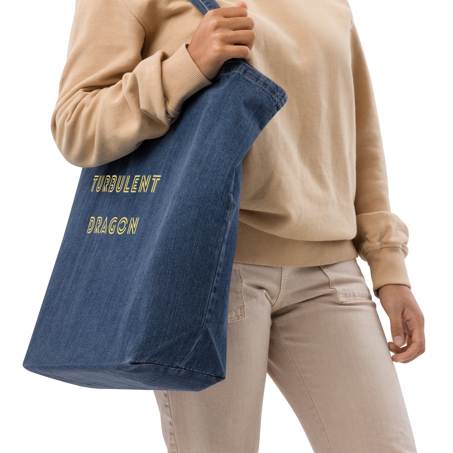 Ecobag jeans de algodão orgânico