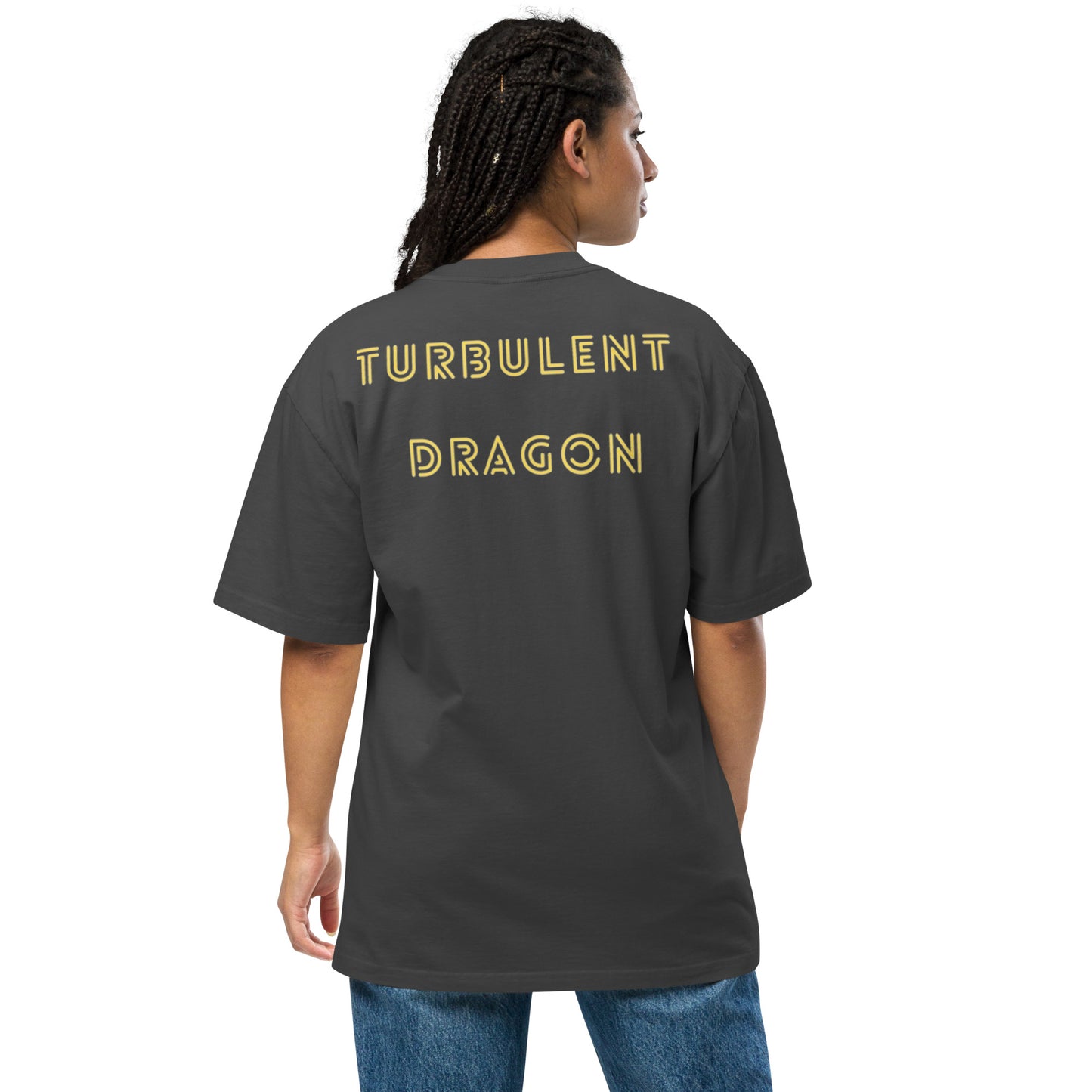 Camiseta desbotada tamanho grande