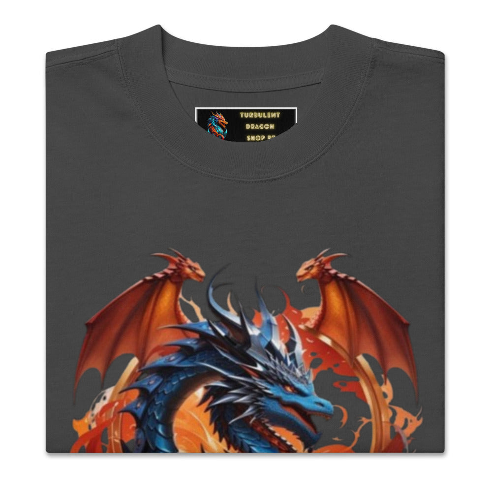 Camiseta desbotada tamanho grande