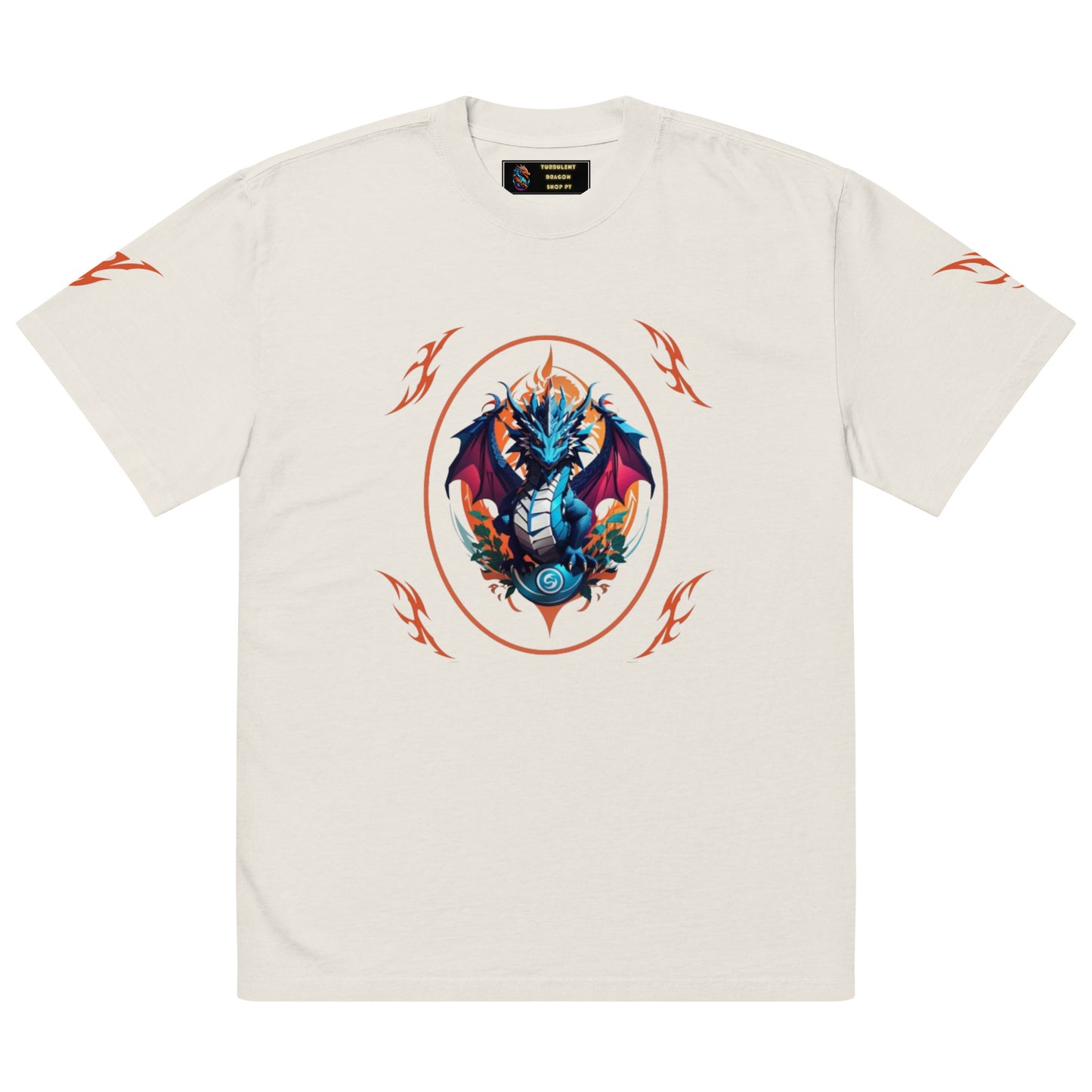 Camiseta desbotada tamanho grande