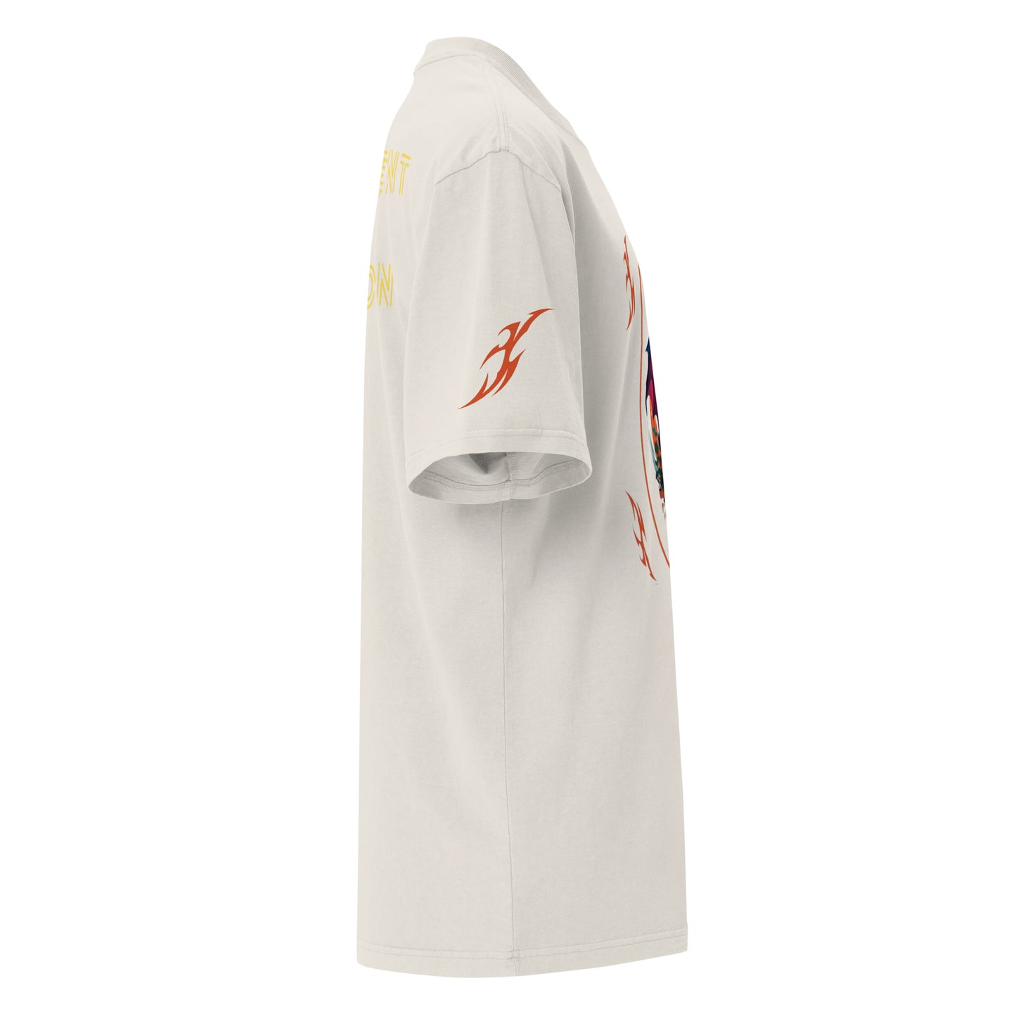 Camiseta desbotada tamanho grande