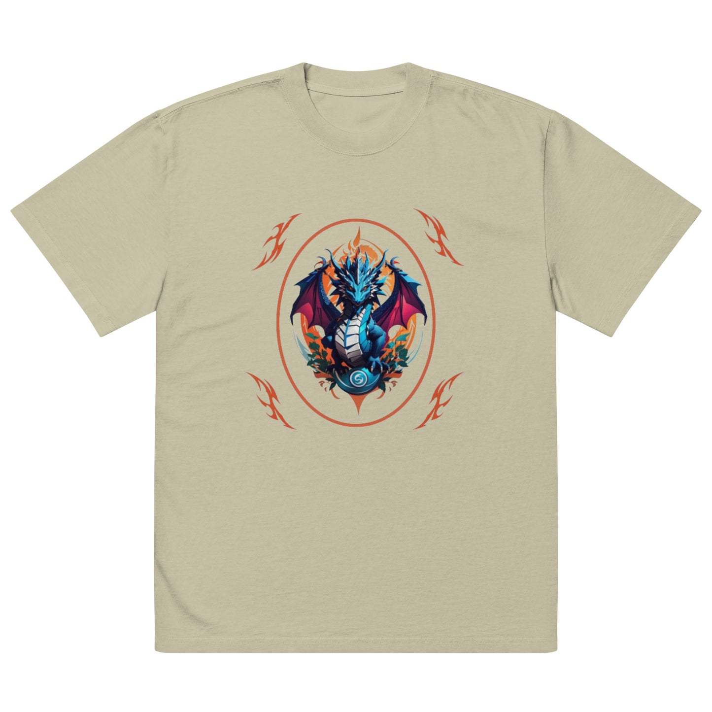 Camiseta desbotada tamanho grande