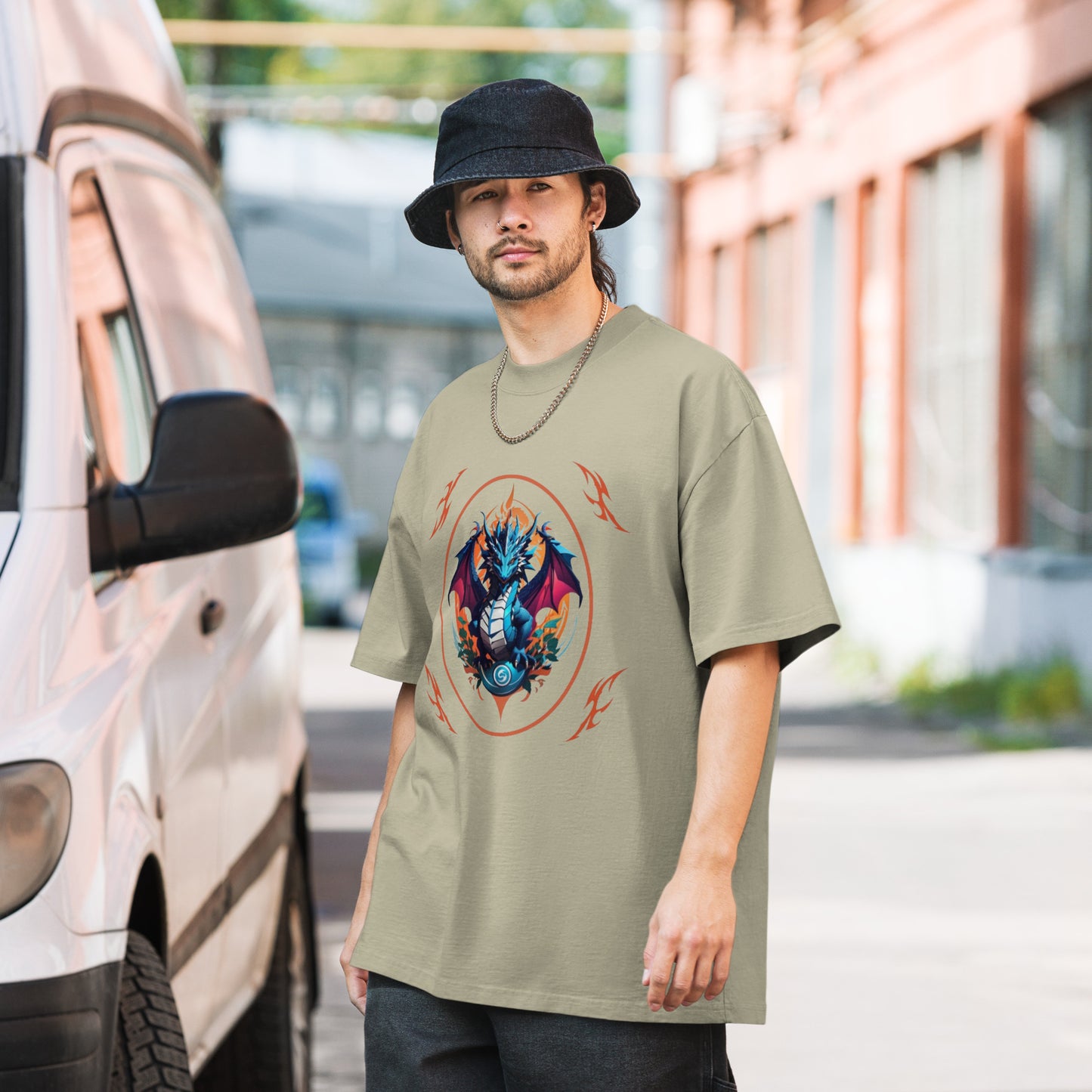 Camiseta desbotada tamanho grande