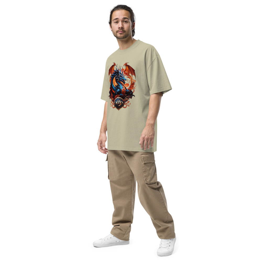 Camiseta desbotada tamanho grande