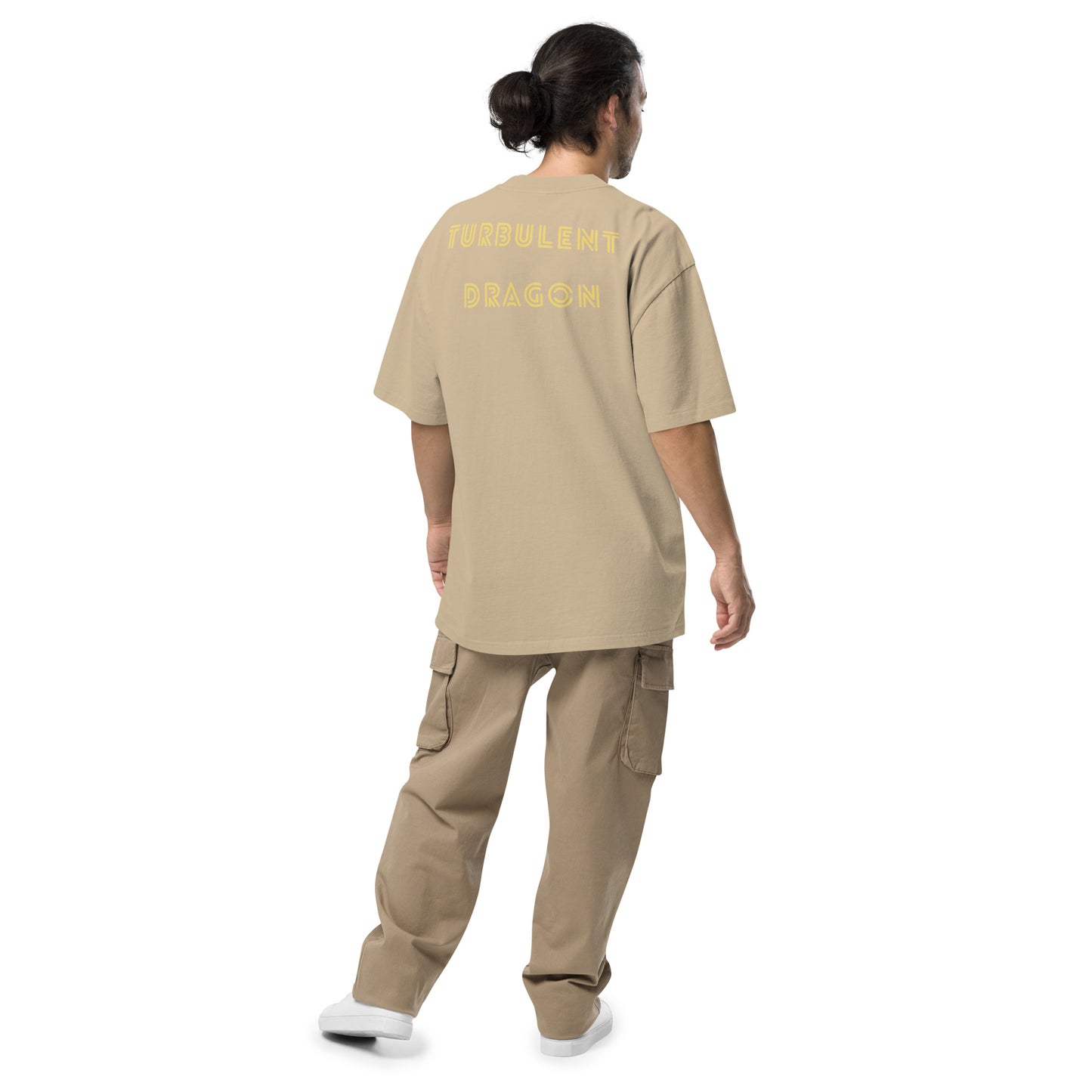 Camiseta desbotada tamanho grande